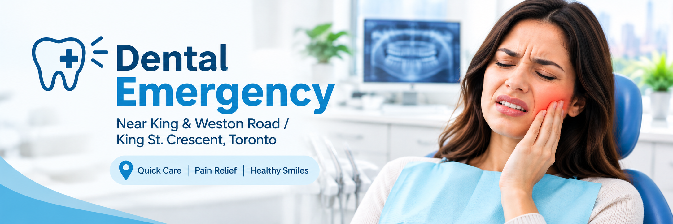 Dental Emergency Near King & Weston Road / King St. Crescent, Toronto